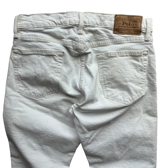 Polo Ralph Lauren The Varick Slim Straight White Jeans 30 X 30 - Picture 7 of 12